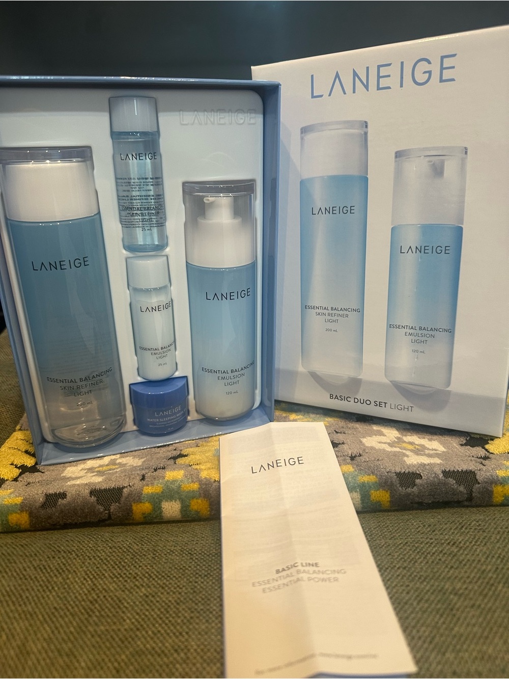 LANEIGE Hydrating Skincare Set - Light Blue